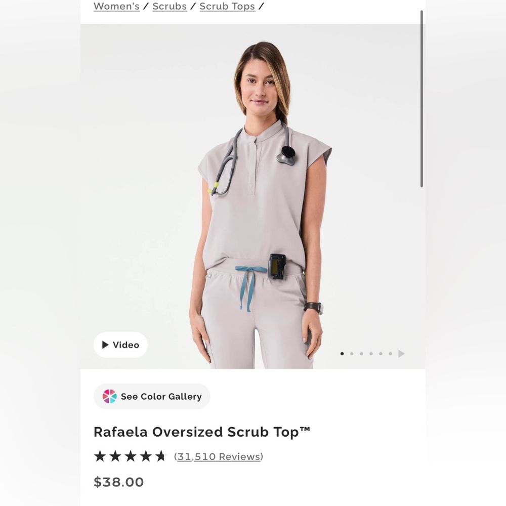 Figs Rafaela Scrub Top
